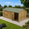 20' x 10' Forest Timberdale 25yr Guarantee Tongue & Groove Pressure Treated Windowless Double Door Reverse Apex Shed (6.00m x 3.21m)