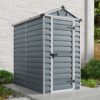 4' x 6' Palram Canopia Grey Skylight Apex Plastic Shed (1.21m x 1.77m)