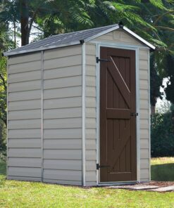 4' x 6' Palram Canopia Tan Skylight Plastic Shed (1.21m x 1.77m)