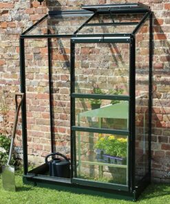 4'4 x 2'4 Halls Green Wall Garden 24 Greenhouse (1.32 x 0.69m)