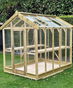 4'4 x 9'4 Coppice Ashdown Apex Wooden Greenhouse (1.32m x 2.85m)