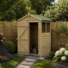 5' x 3' Forest 4Life 25yr Guarantee Overlap Pressure Treated Apex Wooden Shed (1.64m x 1m)