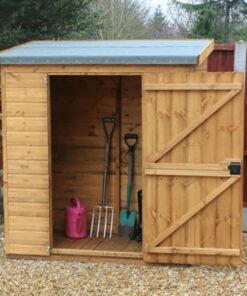 5' x 3' Traditional Shiplap Pent Wooden Lean To Shed (1.52m x 0.91m)