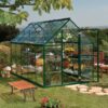 6' x 10' Palram Canopia Harmony Walk In Green Polycarbonate Greenhouse (1.85m x 3.06m)