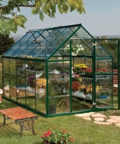 6' x 10' Palram Canopia Harmony Walk In Green Polycarbonate Greenhouse (1.85m x 3.06m)
