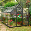 6' x 10' Palram Canopia Harmony Walk In Grey Polycarbonate Greenhouse (1.85m x 3.06m)