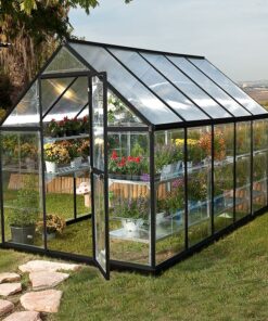 6' x 10' Palram Canopia Hybrid Walk In Grey Polycarbonate Greenhouse (1.85m x 3.06m)