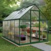 6' x 10' Palram Canopia Mythos Large Walk In Green Polycarbonate Greenhouse (1.85m x 3.06m)