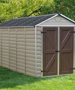 6' x 12' Palram Canopia Tan Skylight Plastic Shed (1.85m x 3.79m)