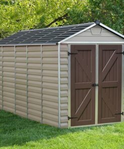 6' x 12' Palram Canopia Tan Skylight Plastic Shed (1.85m x 3.79m)