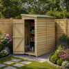 6' x 3' Forest 4Life 25yr Guarantee Overlap Pressure Treated Windowless Pent Wooden Shed (1.88m x 1.02m)