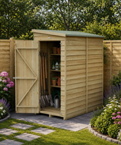 6' x 3' Forest 4Life 25yr Guarantee Overlap Pressure Treated Windowless Pent Wooden Shed (1.88m x 1.02m)