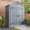 6' x 3' Palram Canopia Grey Skylight Apex Plastic Shed (1.85m x 0.9m)
