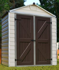 6' x 3' Palram Canopia Tan Skylight Apex Plastic Shed (1.85m x 0.9m)