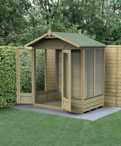 6' x 4' Forest 4Life 25yr Guarantee Double Door Apex Summer House (1.99m x 1.23m)