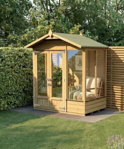 6' x 4' Forest Beckwood 25yr Guarantee Double Door Apex Summer House (1.99m x 1.23m)