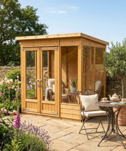 6' x 4' Forest Beckwood 25yr Guarantee Double Door Pent Summer House (1.98m x 1.4m)