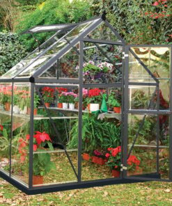6' x 4' Palram Canopia Harmony Grey Polycarbonate Greenhouse (1.85m x 1.26m)