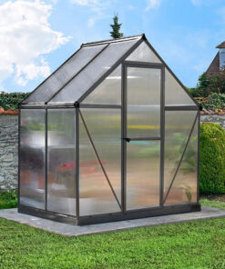 6' x 4' Palram Canopia Mythos Grey Greenhouse (1.85m x 1.26m)