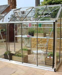 6' x 6' Halls Cotswold Burford Small Greenhouse with Toughened Glass (1.94m x 1.94m)