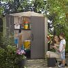 6' x 6' Keter Factor Apex Plastic Garden Shed (1.78m x 1.96m)