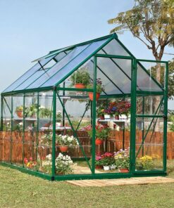 6' x 6' Palram Canopia Hybrid Green Polycarbonate Greenhouse (1.85m x 1.86m)