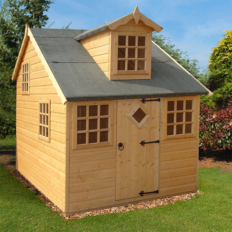 6' x 8' Shire Cottage Kids Wooden Playhouse (1.79m x 2.39m)