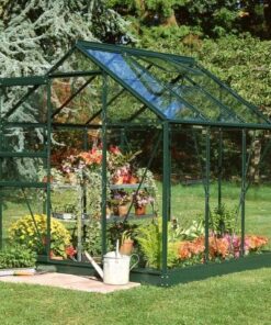 6'4 x 6'5 Green Frame Halls Popular 66 Small Greenhouse (1.93 x 1.95m)
