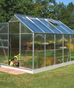 6'x10' Halls Aluminium Frame Polycarbonate Greenhouse (1.92x3.19m)