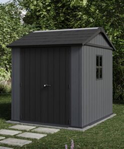 7' x 7'5 Keter Newton Plus Grey Plastic Garden Shed (2.24m x 2.30m)