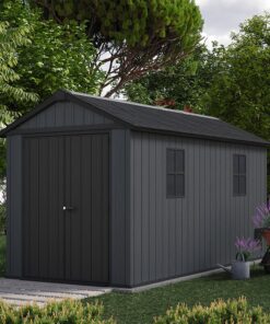 7'5 x 13' Keter Newton Plus Grey Plastic Garden Shed (2.30m x 4.13m)