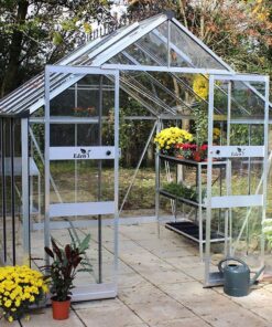 8' x 10' Halls Cotswold Blockley Greenhouse with Toughened Glass (2.56m x 3.17m)
