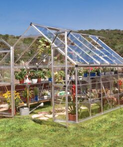8' x 12' Palram Canopia Octave Silver Greenhouse (3.67m x 2.44m)