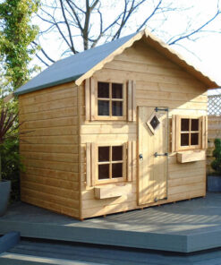 8' x 5'6 Shire Loft Childrens/ Kids Wooden Garden Playhouse