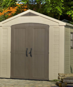 8' x 6' Keter Factor Plastic Garden Shed (2.57m x 1.82m)
