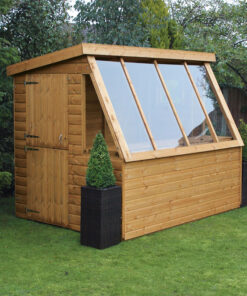 8' x 6' Traditional Shiplap Wooden Potting Garden Shed with 6' Gable (2.43m x 1.83m)