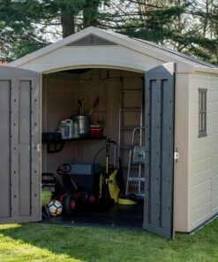8' x 8' Keter Factor Plastic Garden Shed (2.57m x 2.55m)