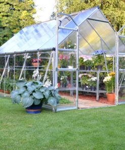 8'x12' Palram Canopia Balance Large Walk In Aluminium Framed Greenhouse (2.4x3.6m)