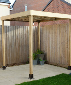Forest Modular Wooden Garden Pergola 6'5 x 6'5 (2m x 2m)