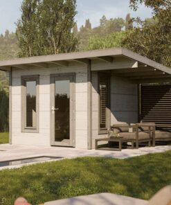Palmako Grace 3m x 2.9m Pent Log Cabin (56mm)
