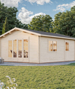 Palmako Irene 4.7m x 5.7m Log Cabin Garden Building (44mm)