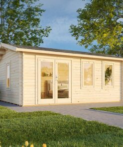 Palmako Iris 5.3m x 4.1m Log Cabin Garden Building (44mm)