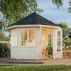 Palmako Veronica 2.9m x 2.9m Log Cabin (28mm) - 4 Windows