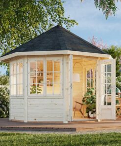 Palmako Veronica 2.9m x 2.9m Log Cabin (28mm) - 4 Windows